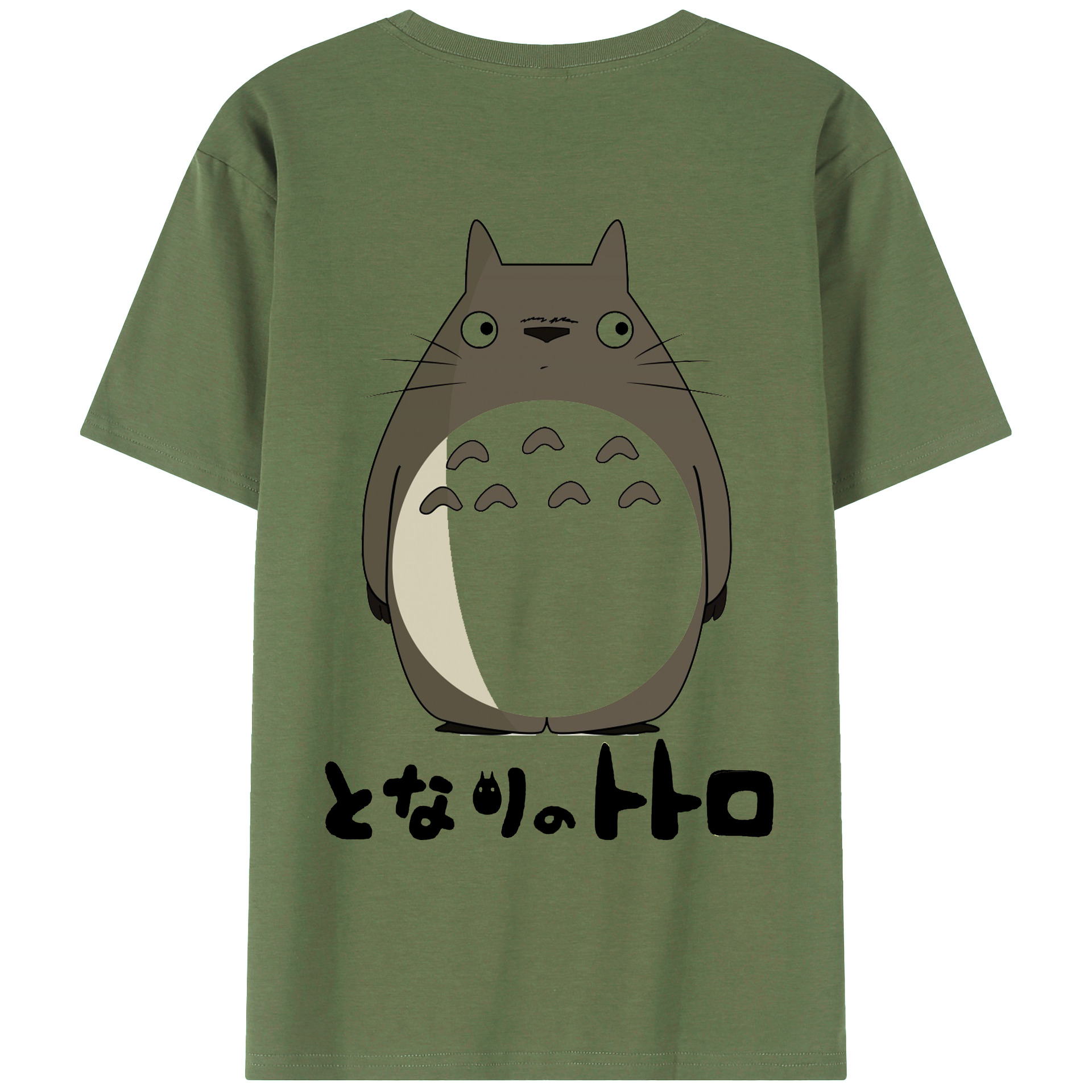（画像用） となりのトトロ 草壁メイ 草壁サツキ My Neighbor Totoro Satsuki Kusakabe Mei Kusakabe 綿100％ メンズ半袖Tシャツ（バックプリント） 通気性